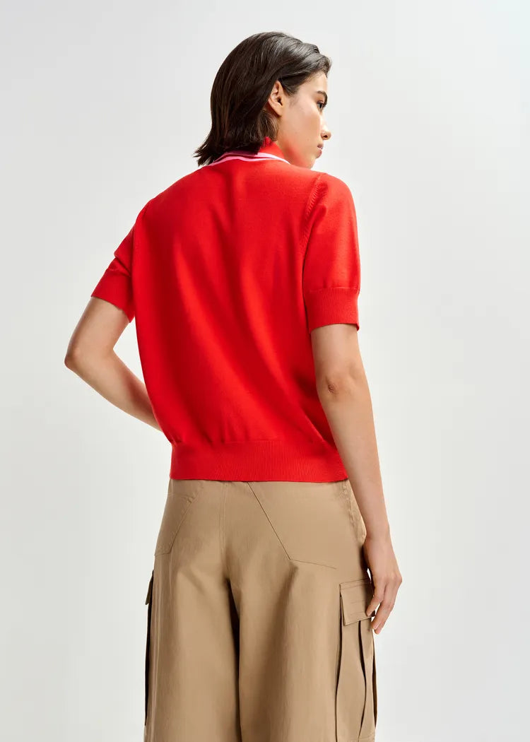 Essentiel Jonda Contrast Colour Polo