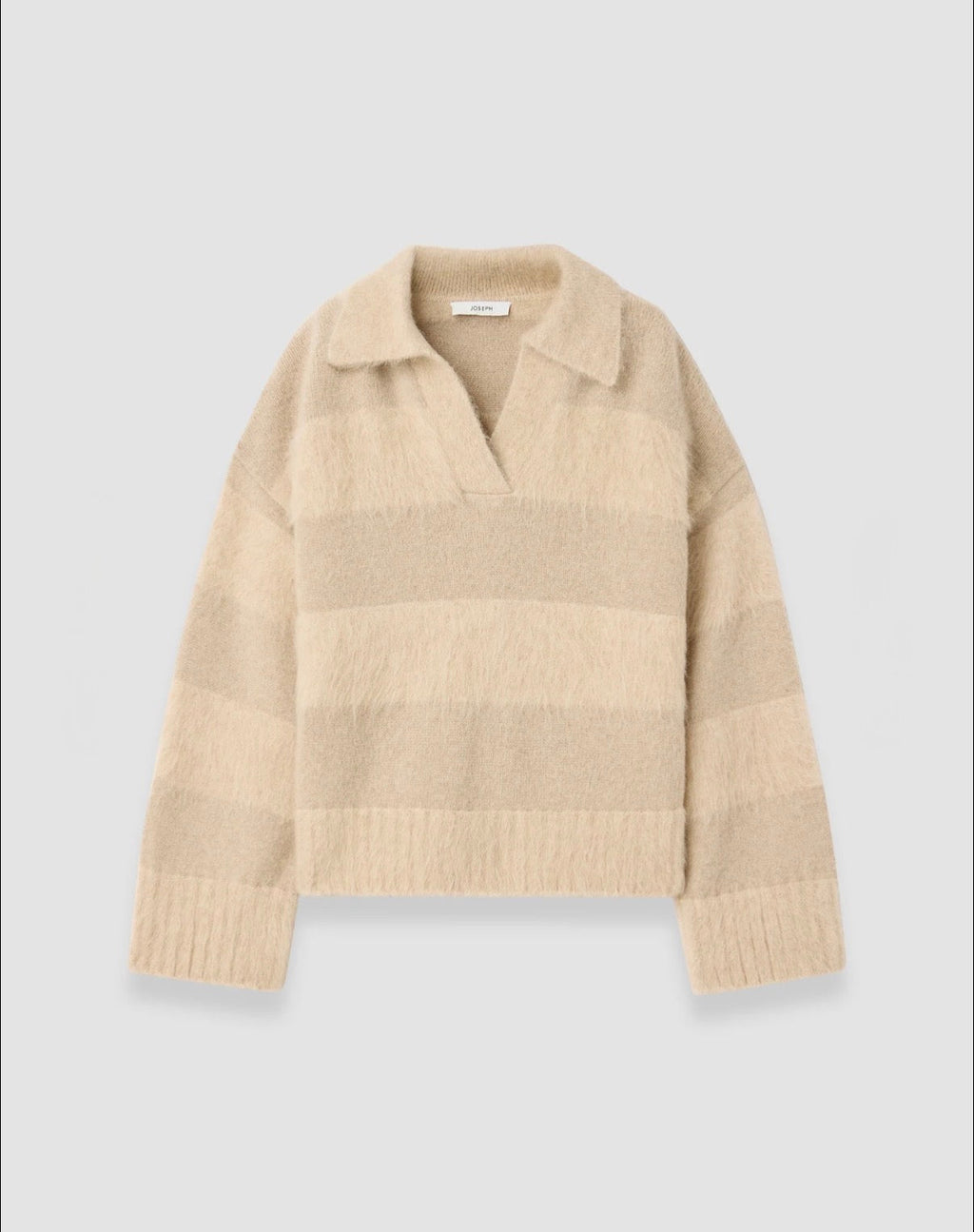 Joseph Take Brushed Alpaca Striped Jumper