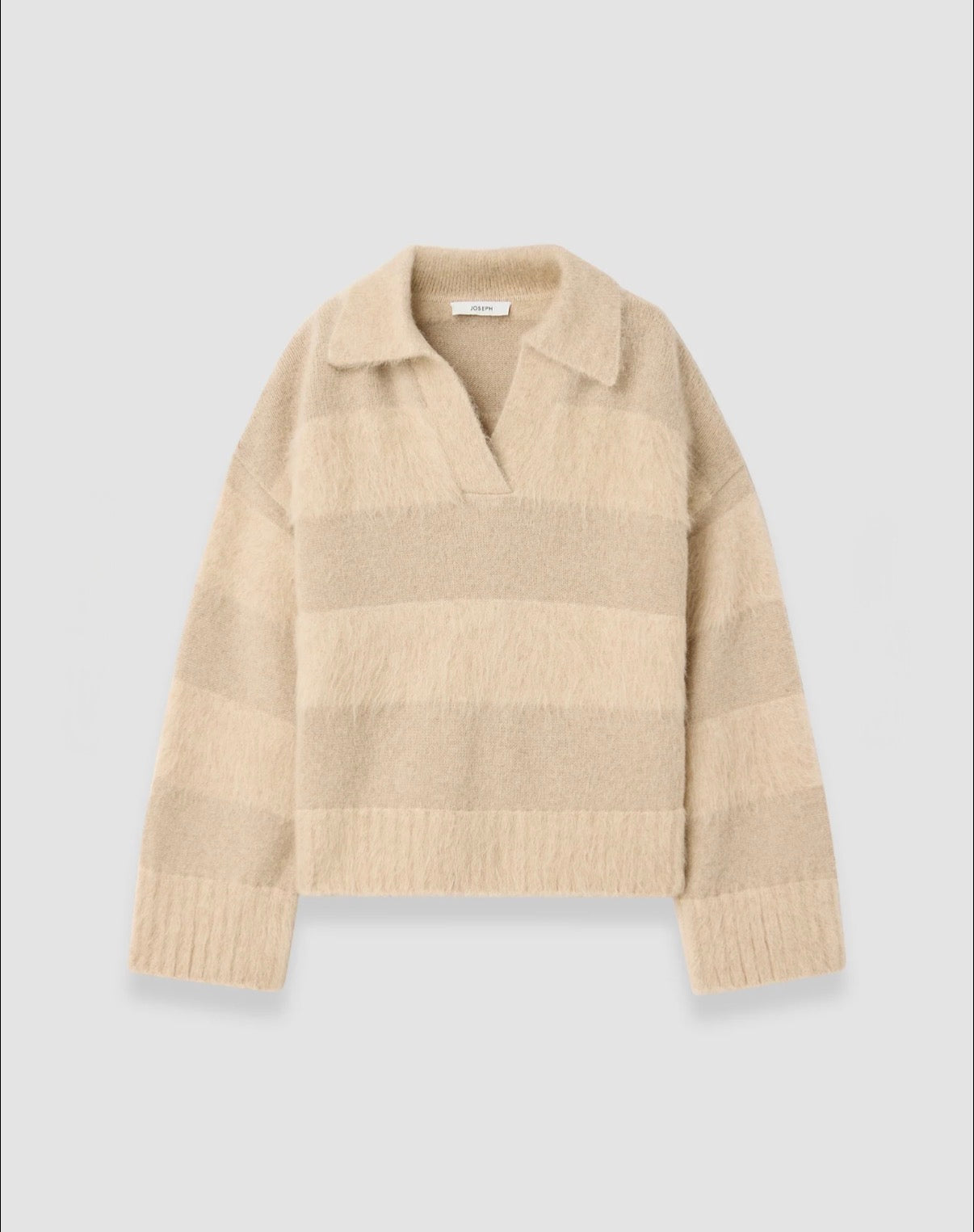 Joseph Take Brushed Alpaca Striped Jumper
