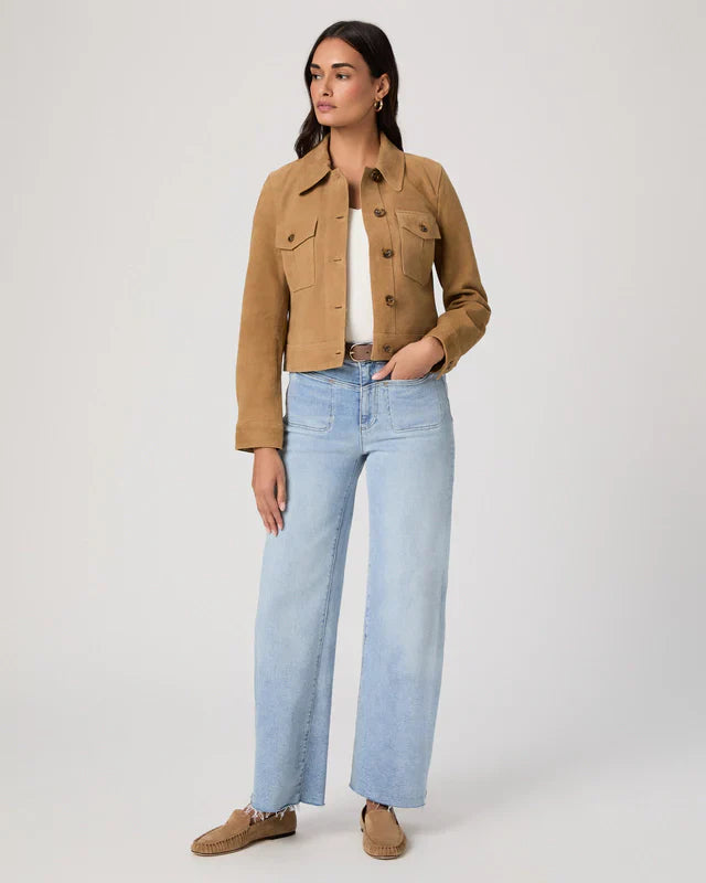 Paige Anessa 31" Front Yoke Wide leg Jeans