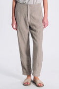 Transit Comfort fit Linen Trouser with Elastic Waist Back