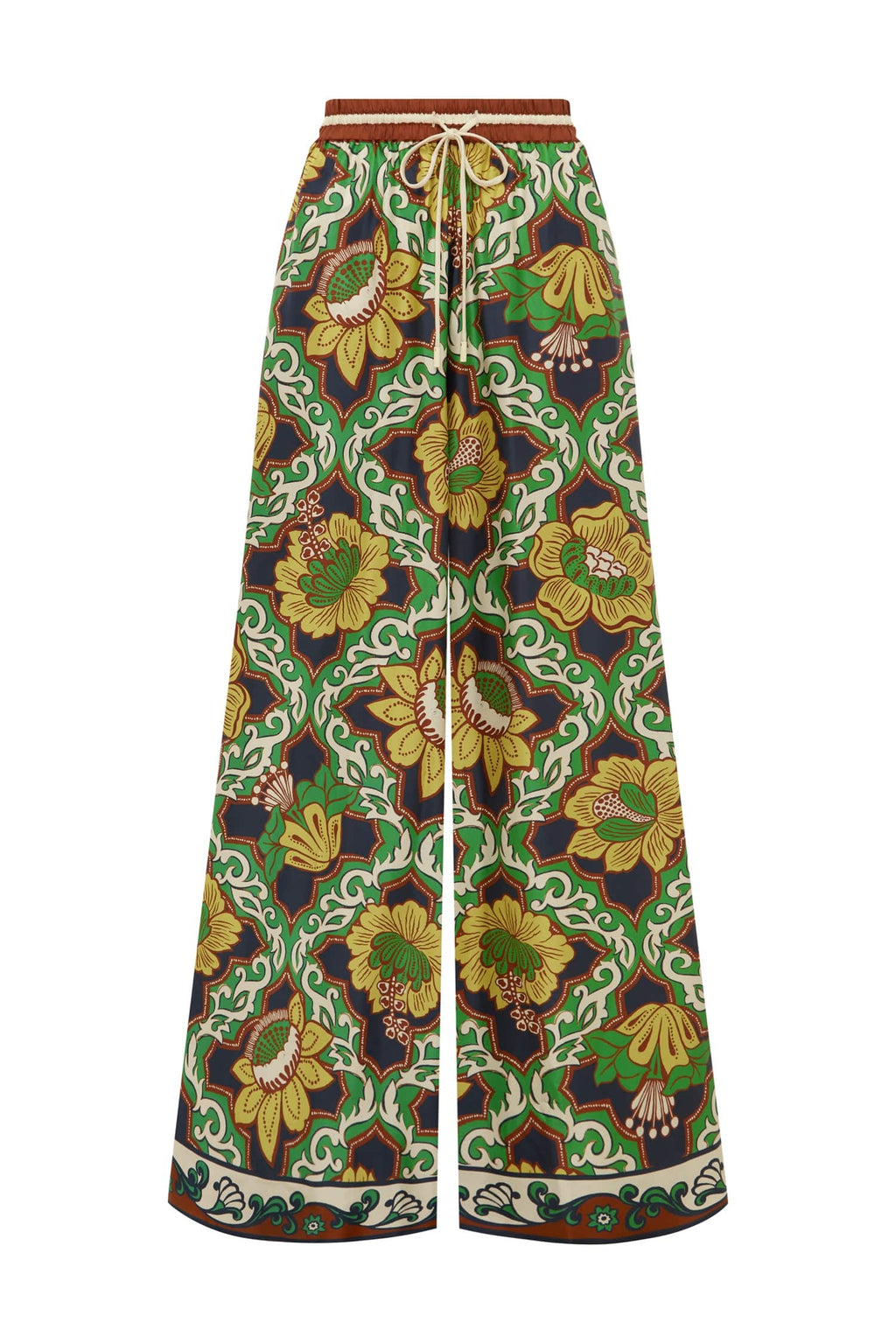 ALEMAIS LIANA SILK PALAZZO PANT