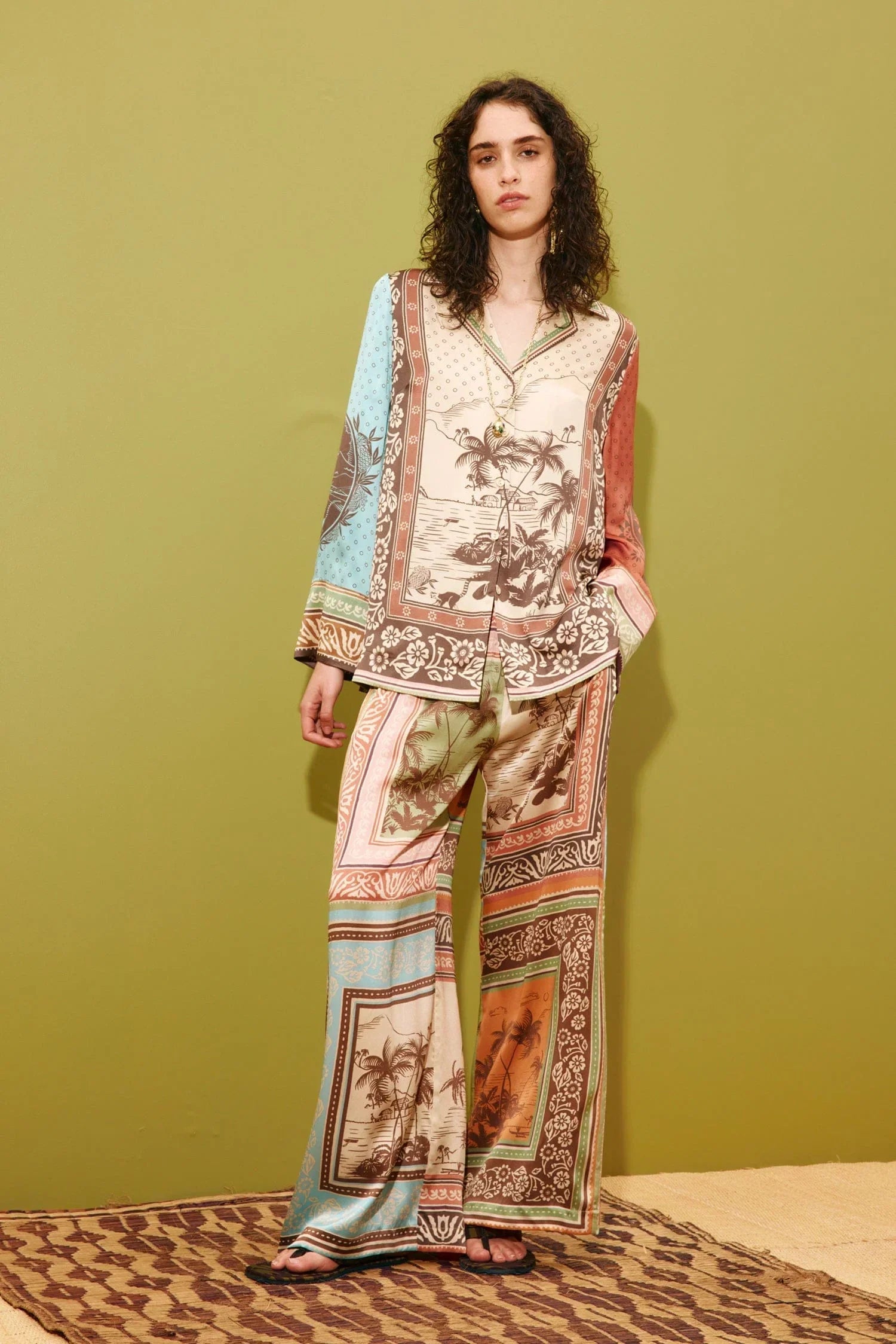 ALEMAIS ALBERTA SILK SHIRT