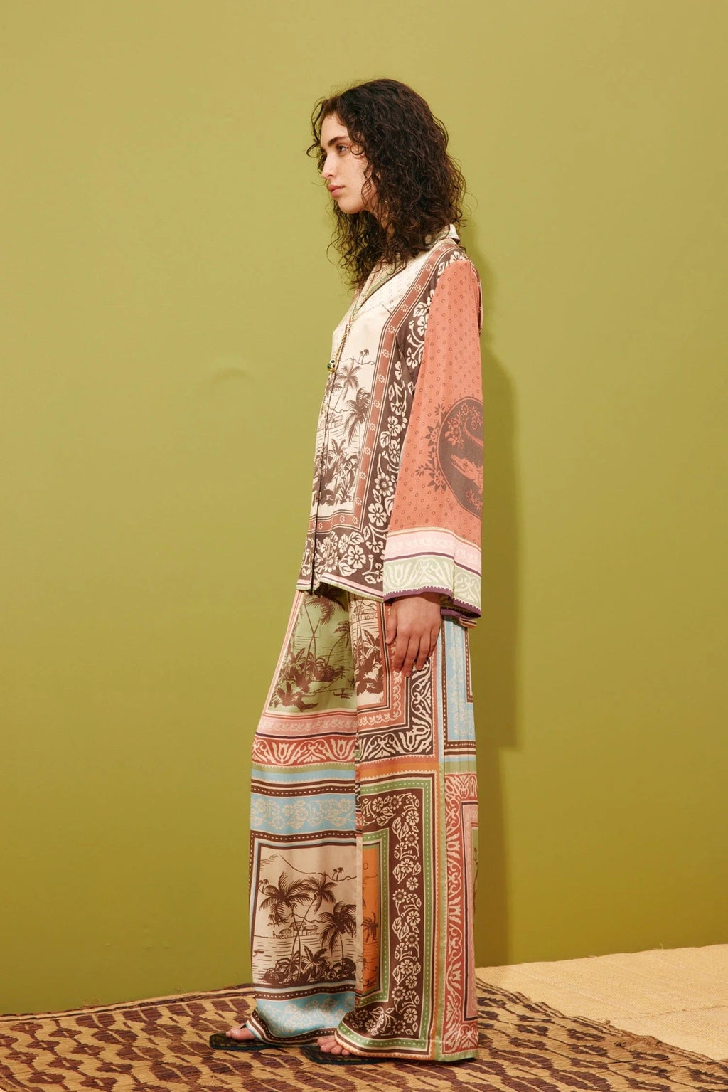 ALEMAIS ALBERTA SILK PANT