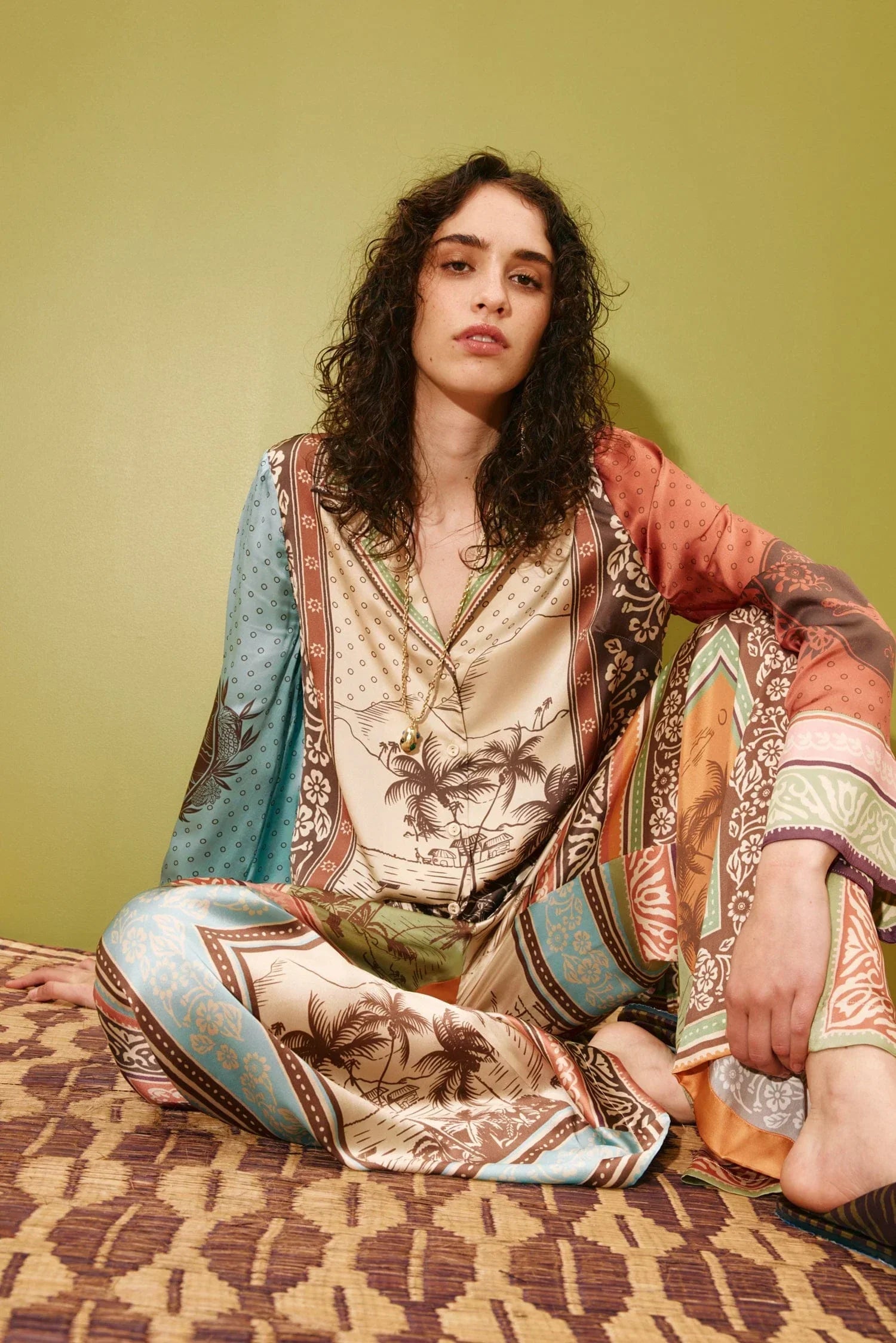 ALEMAIS ALBERTA SILK SHIRT