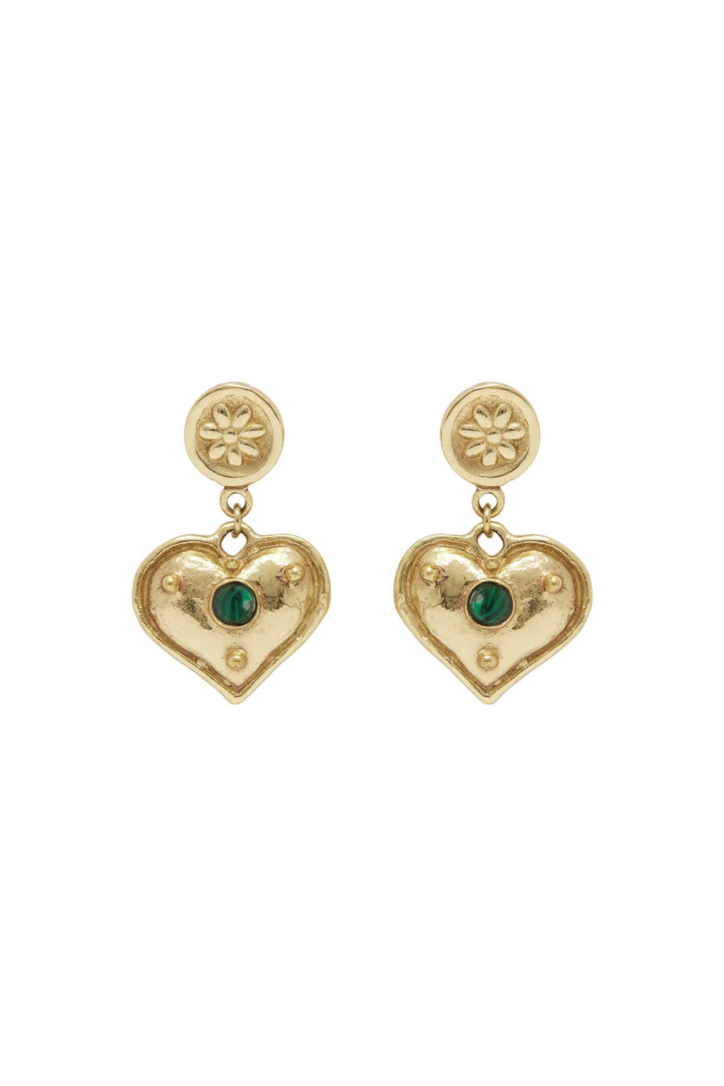 ALEMAIS JEM HEART DROP EARRINGS