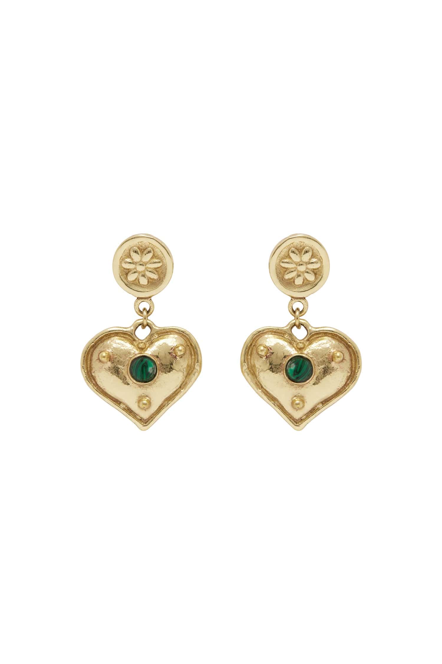 ALEMAIS JEM HEART DROP EARRINGS