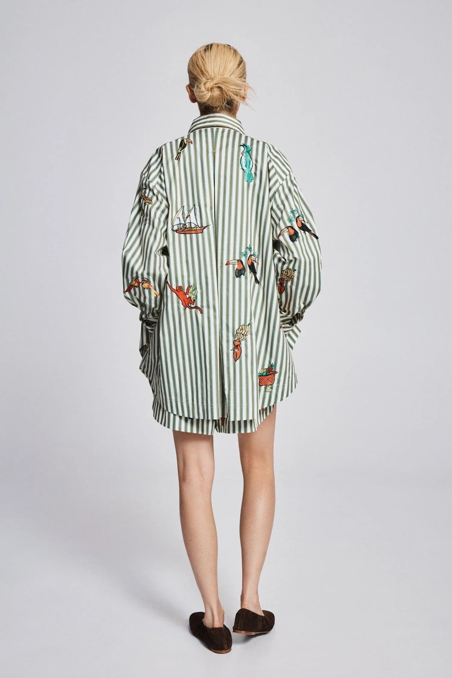 ALEMAIS BISOU EMBROIDERED LONG SLEEVE SHIRT