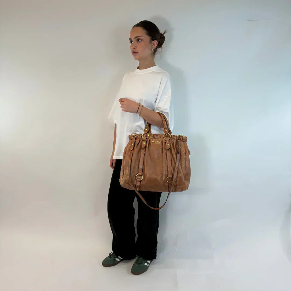 🔥 Pre-owned Miu Miu Handtasche Vitello Lux groß 🔥