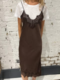 Haute L'Amitié Naomi Lingerie Dress in Mocca
