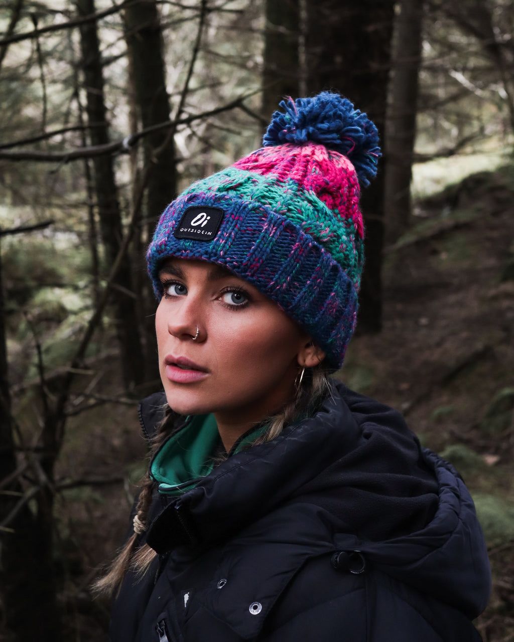 Outside In Pom Pom Hat | Retro Pop