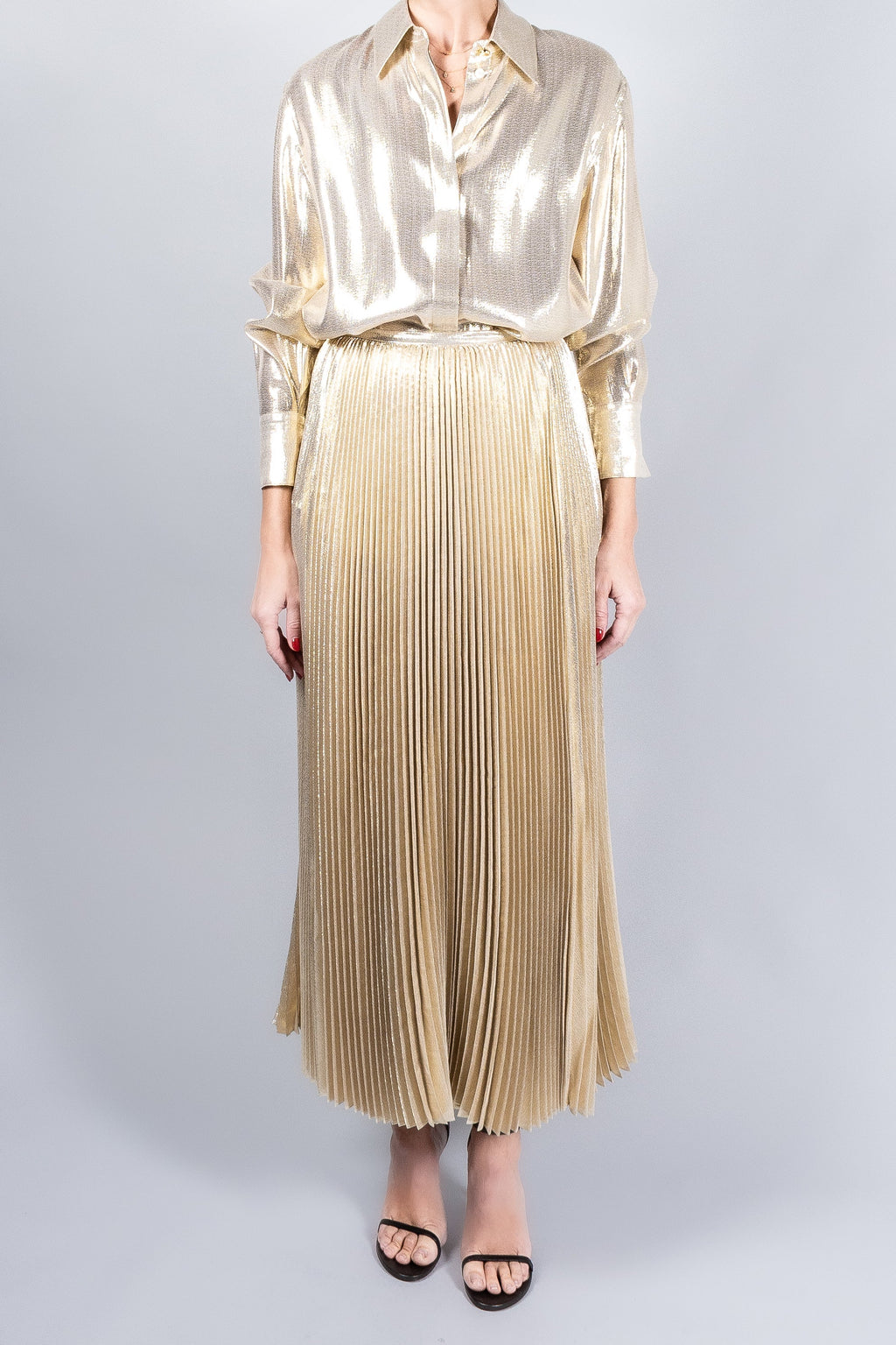 Joseph Essai Lamé Skirt
