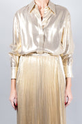 Joseph Capri Lamé Blouse