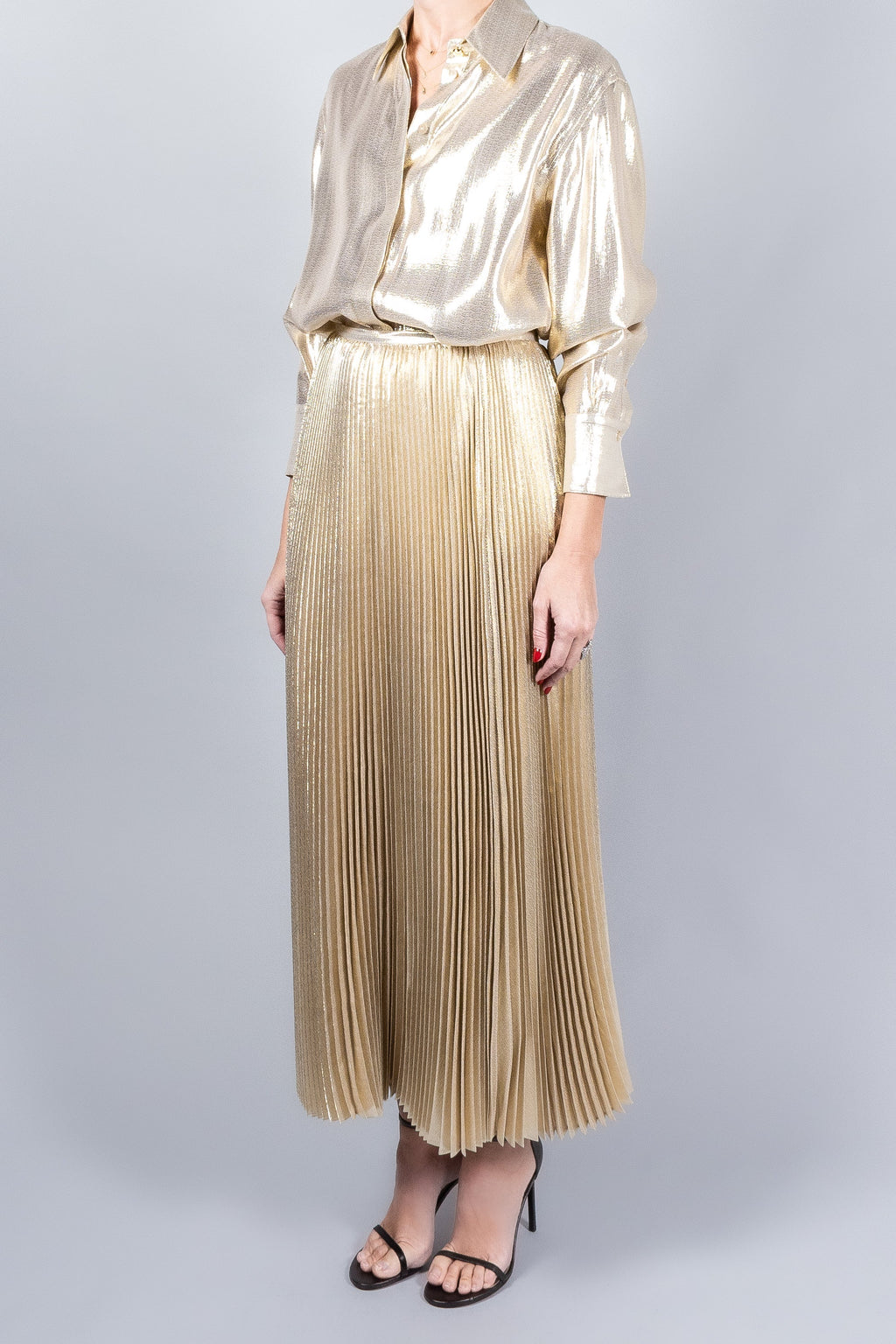 Joseph Essai Lamé Skirt