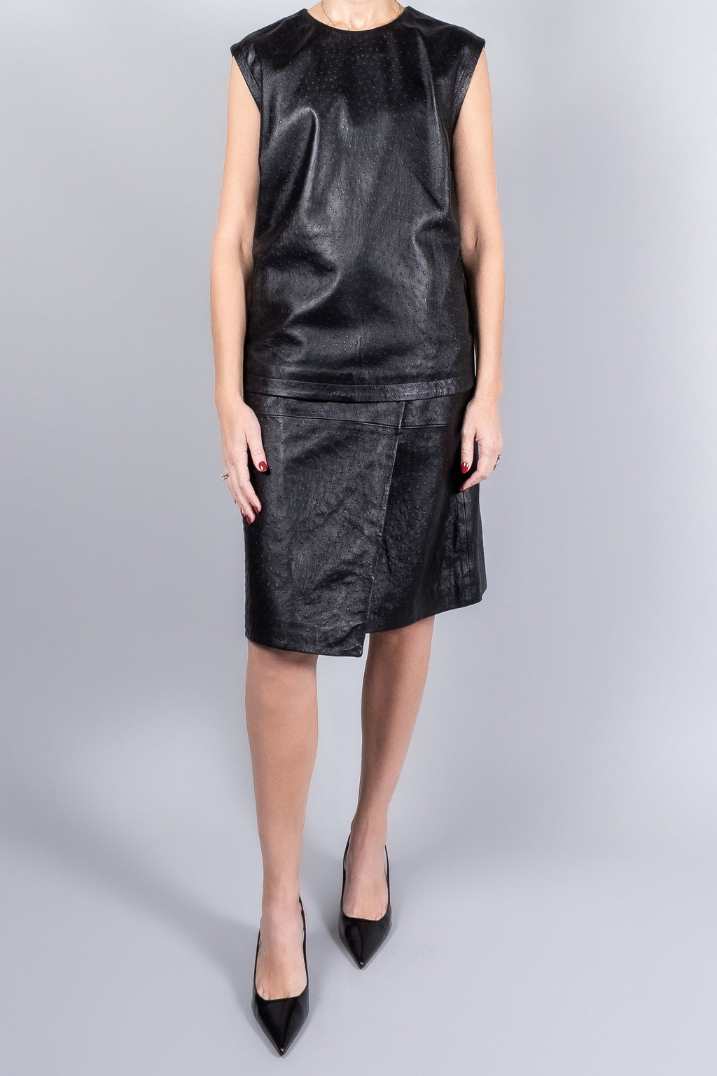 Loulou De Saison Gora Leather Wrap Skirt