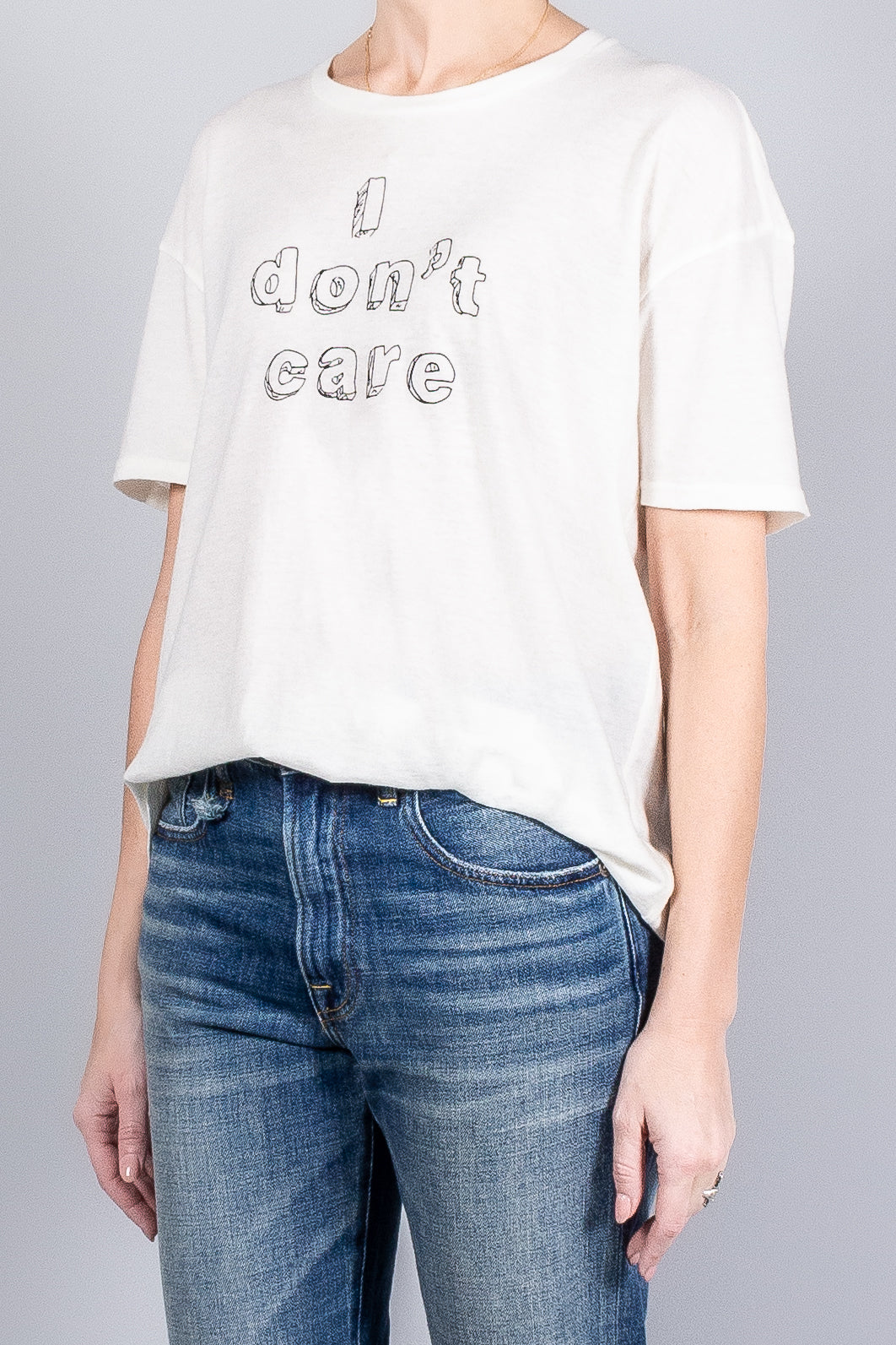 R13 "I Don'T Care" T-Shirt