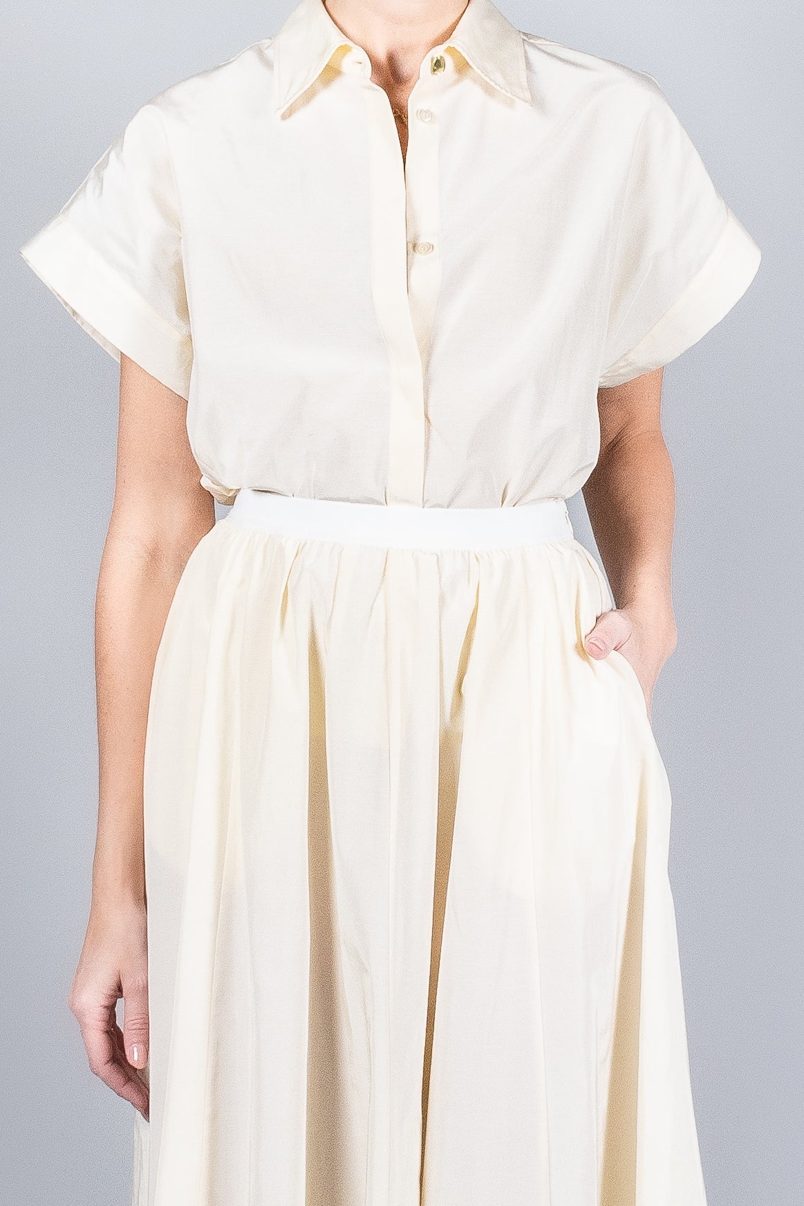 Forte Forte Chic Taffettas Sleeveless Shirt