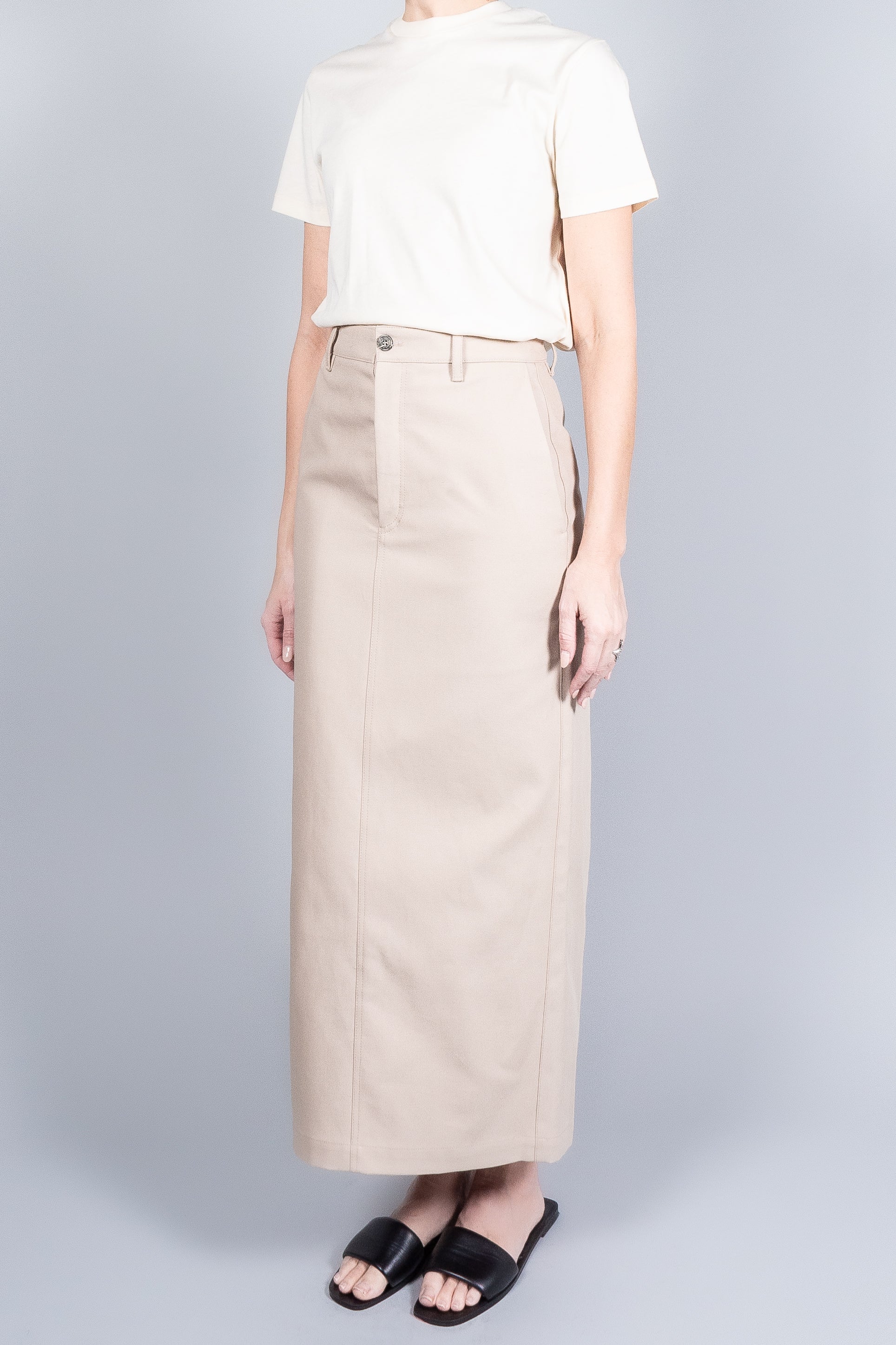 Wardrobe NYC Drill Column Skirt
