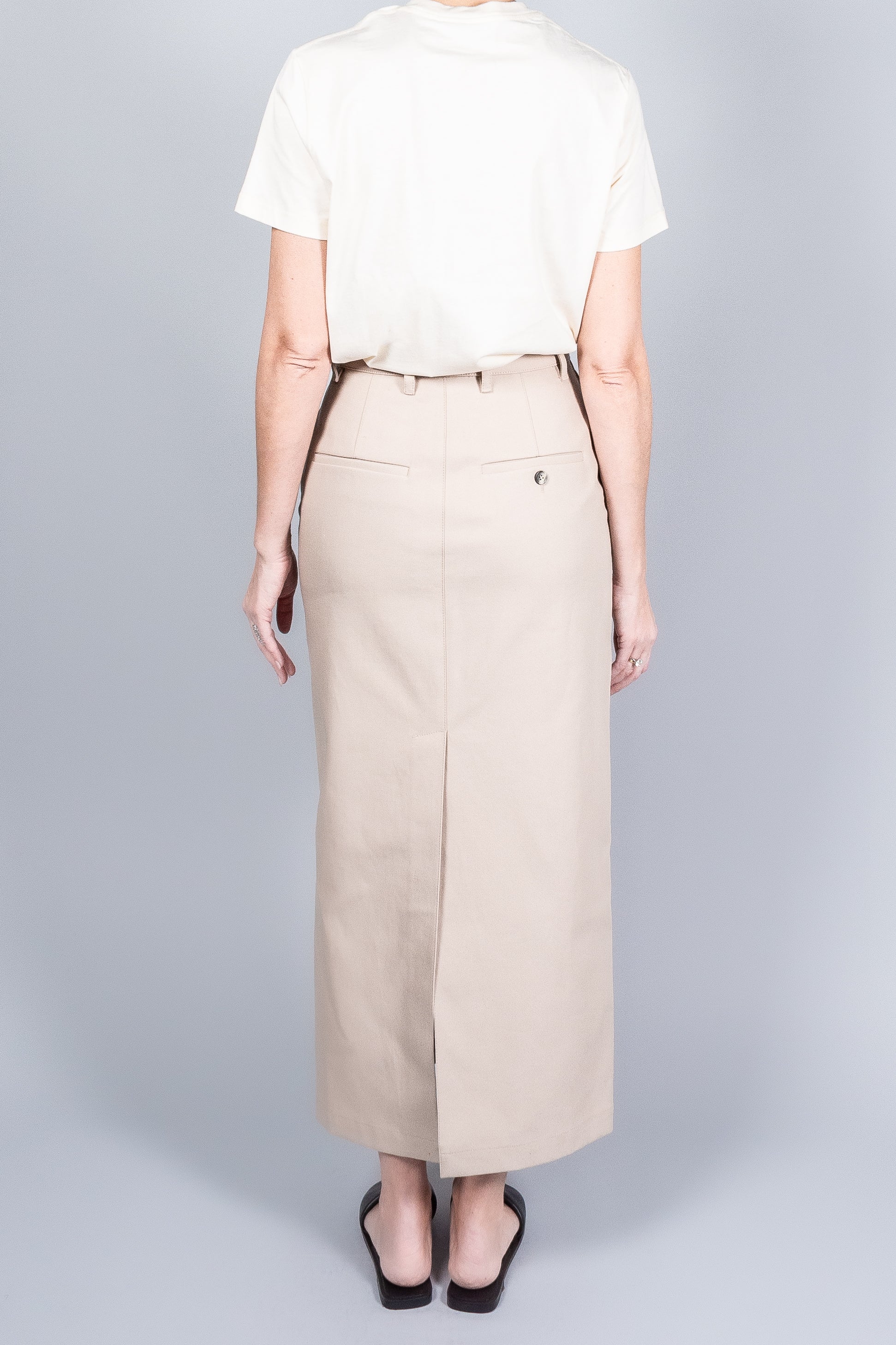 Wardrobe NYC Drill Column Skirt