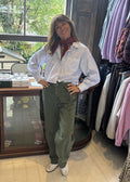 Rag & Bone Charlie Barrel W Belt in Dark Olive