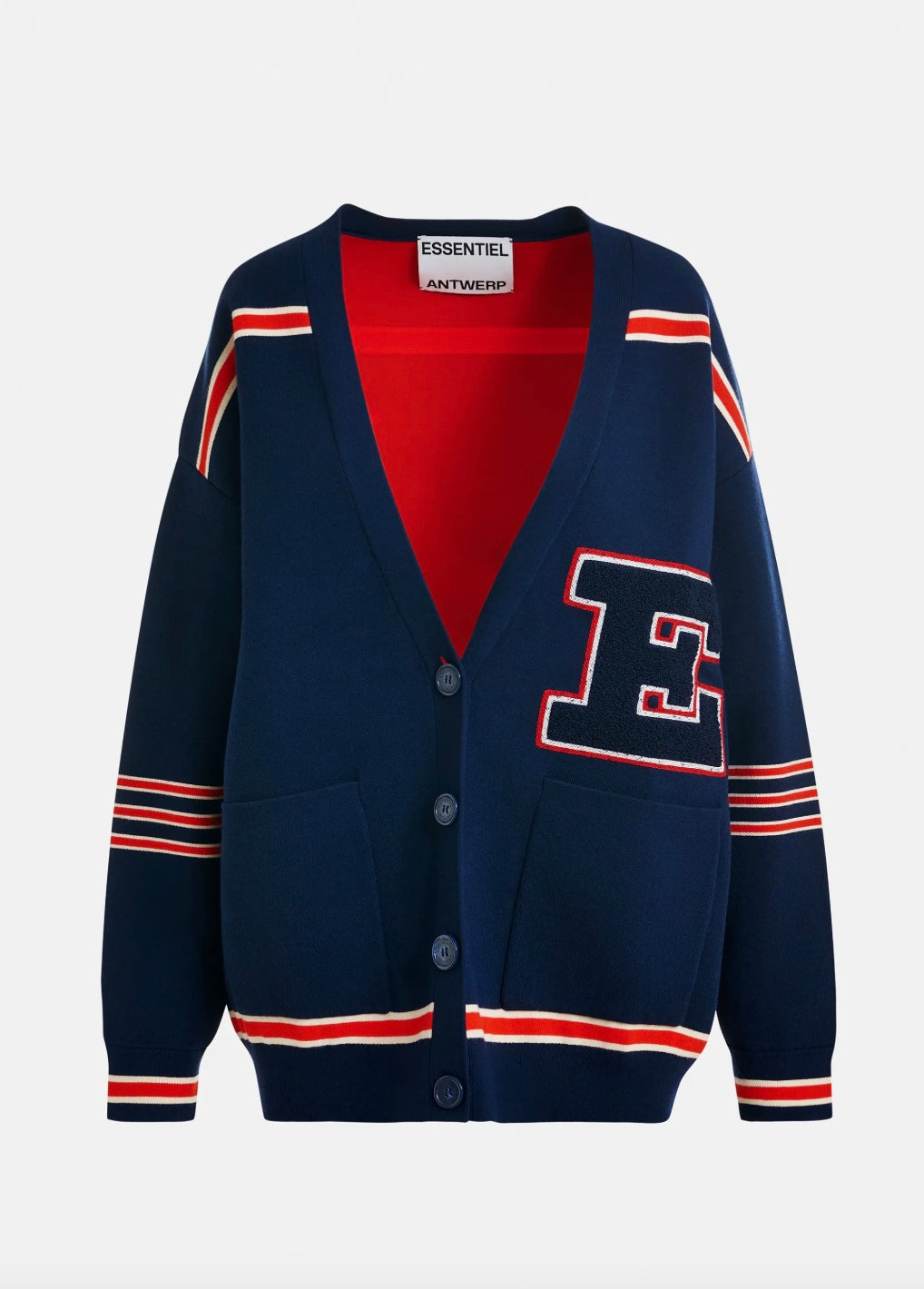 Essentiel Antwerp Jigan Knitted Jacket with Badges