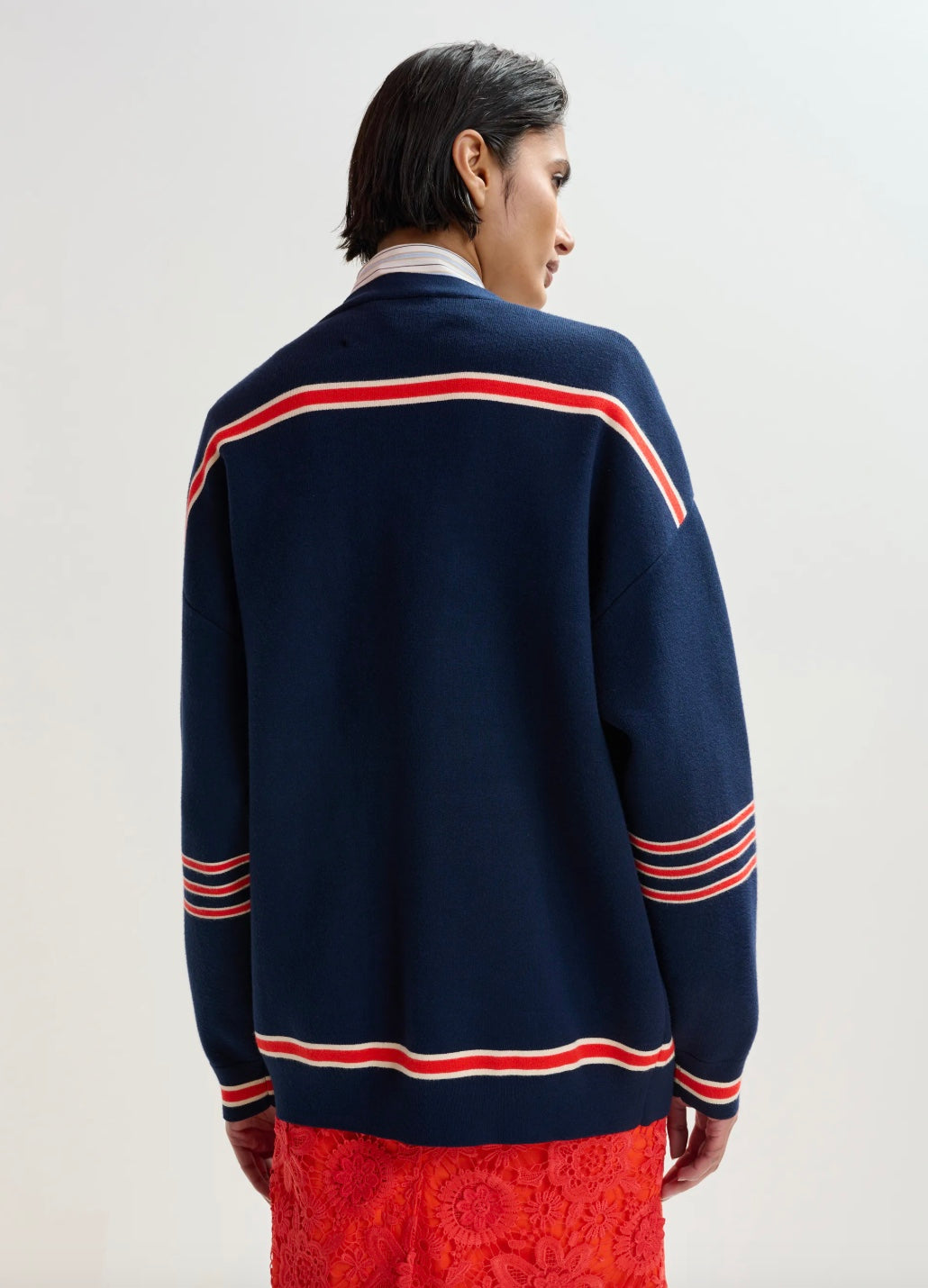 Essentiel Antwerp Jigan Knitted Jacket with Badges