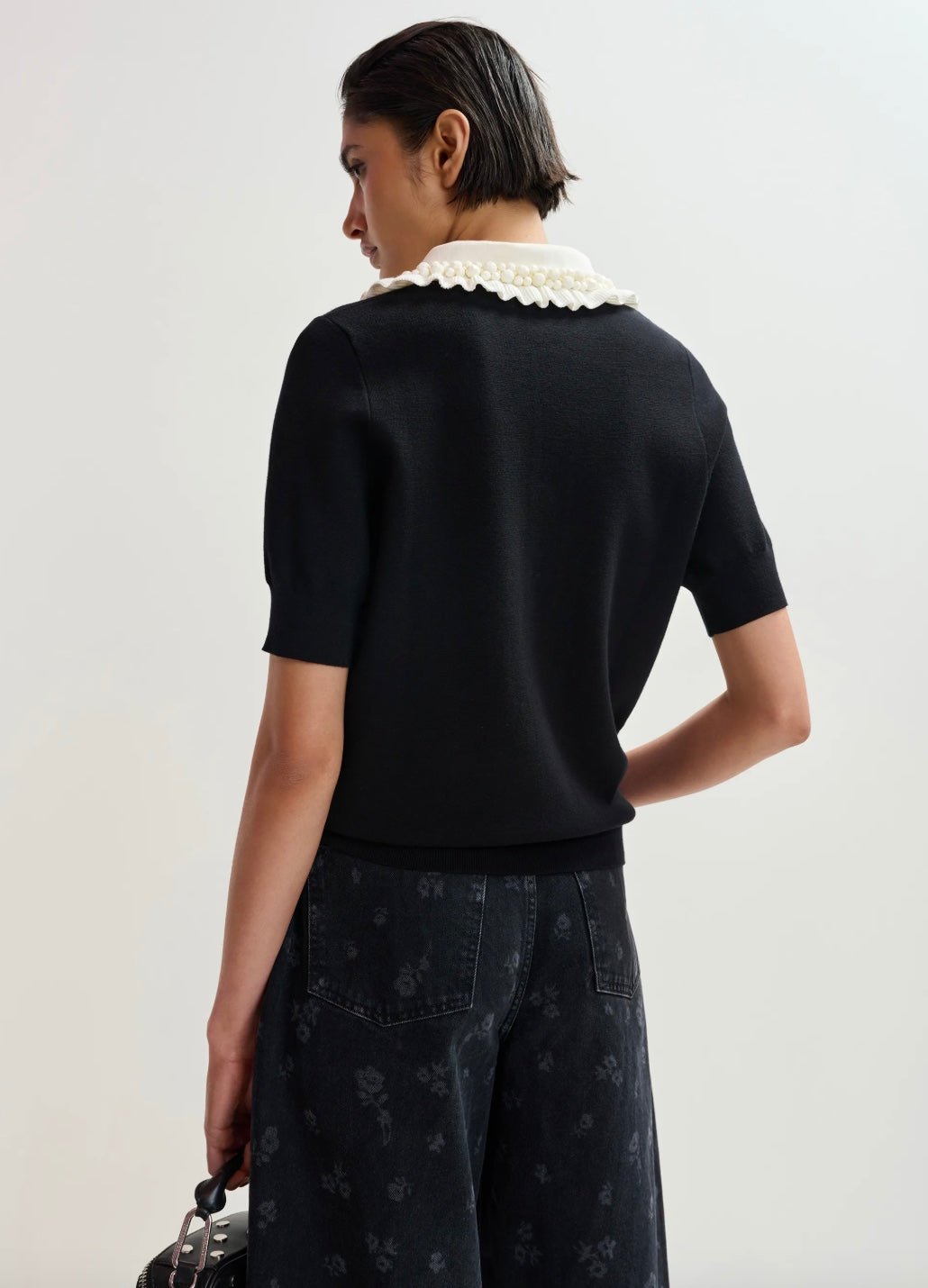 Essentiel Antwerp Jewelry Embroidered Knit Polo