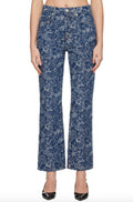 Ganni Tapestry Denim Betzy Cropped