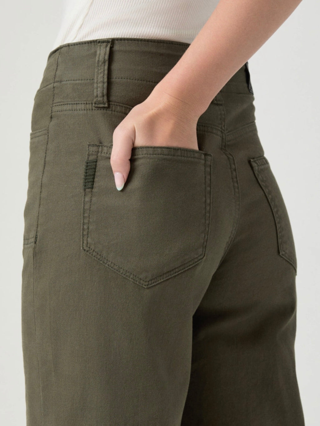 Paige Ari Waistband Tie Wide Leg Trousers