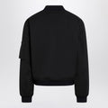 Dark Blue Zipped Bomber Jacket