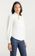 Cinq à Sept Scotlyn Top in Ivory