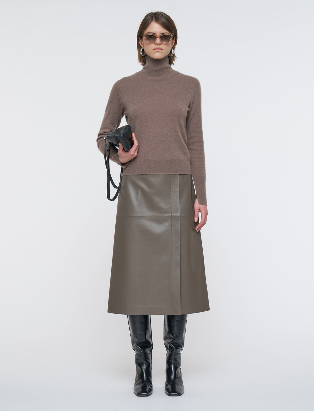 Joseph High Nk Ls-Light Pure Cashmere