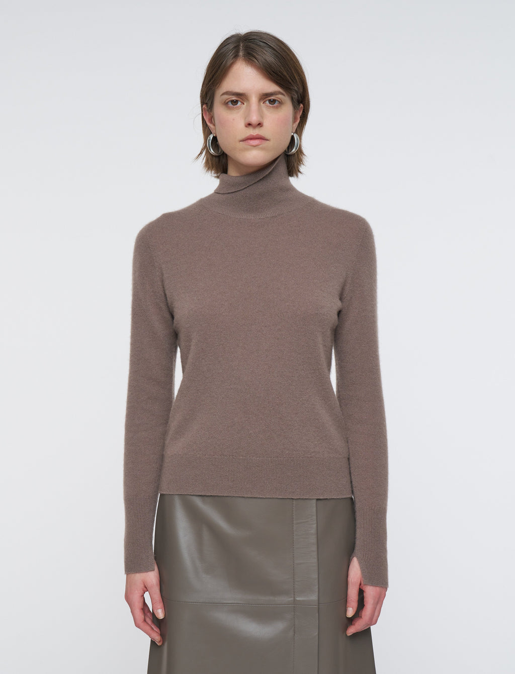 Joseph High Nk Ls-Light Pure Cashmere