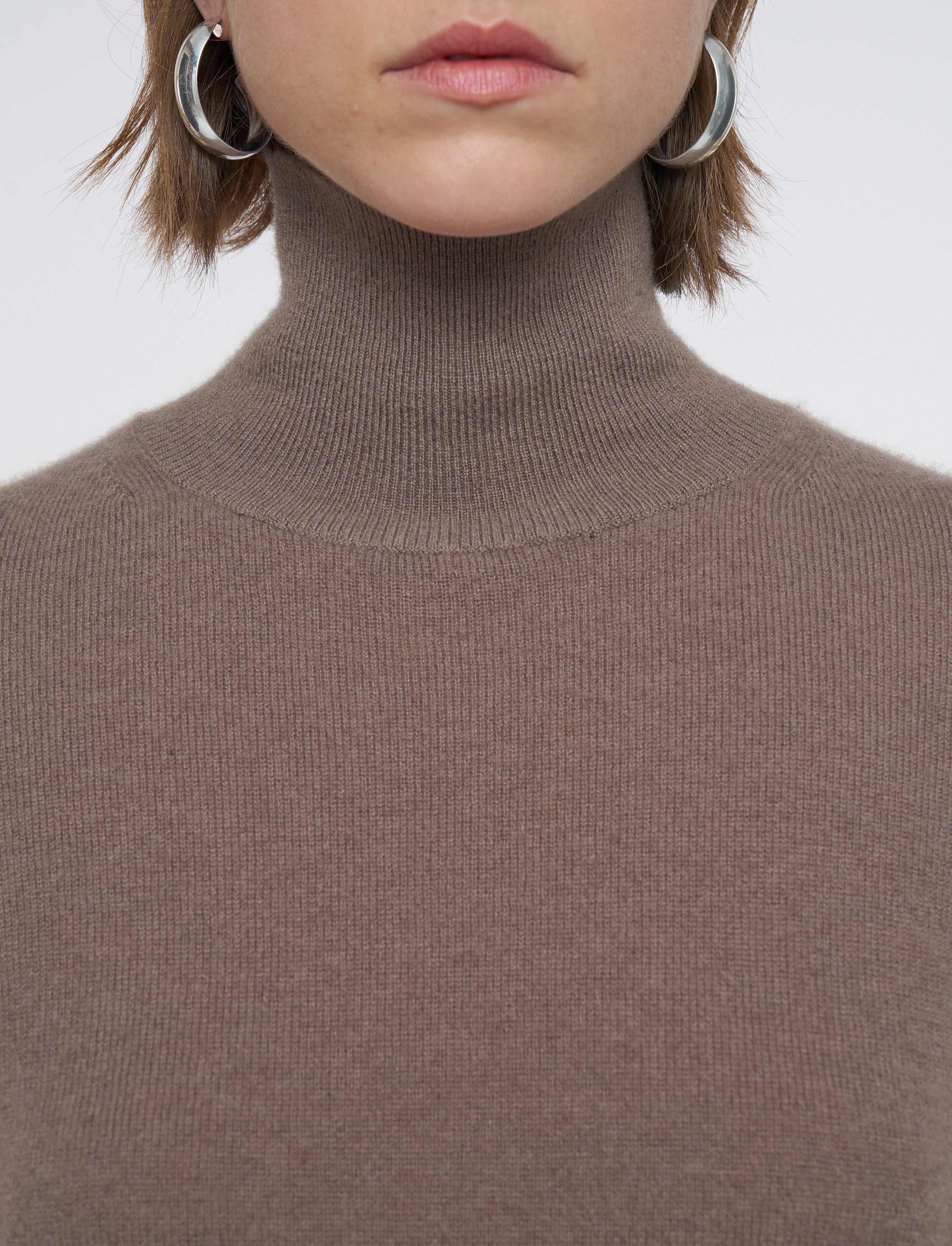 Joseph High Nk Ls-Light Pure Cashmere