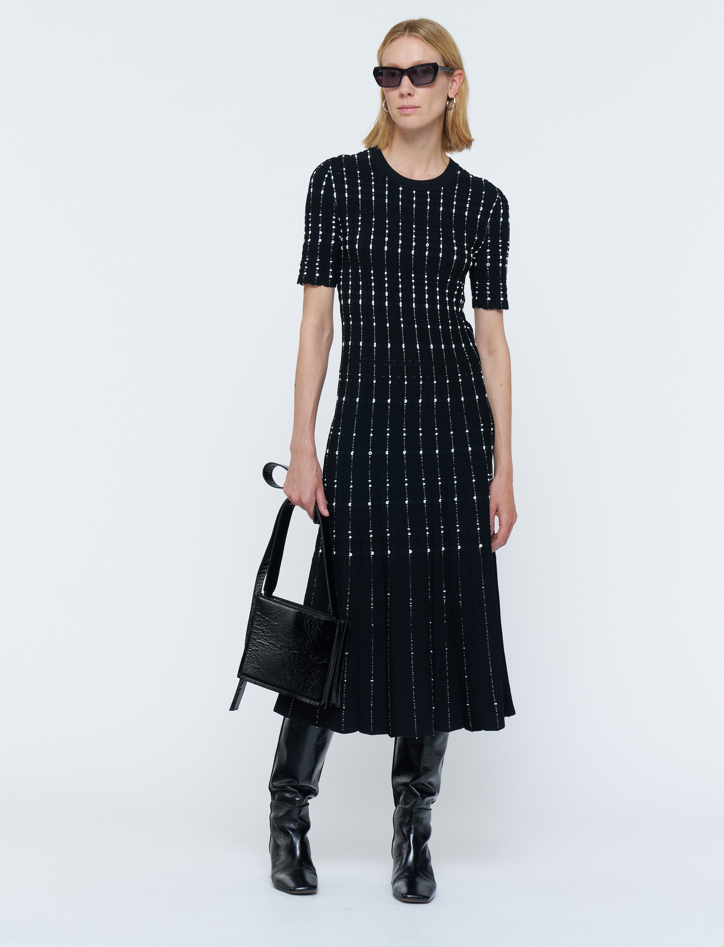 Joseph Dress-Fragmented Stripes