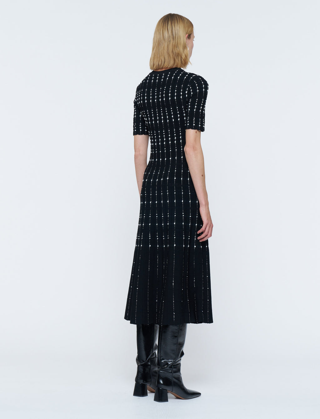 Joseph Dress-Fragmented Stripes
