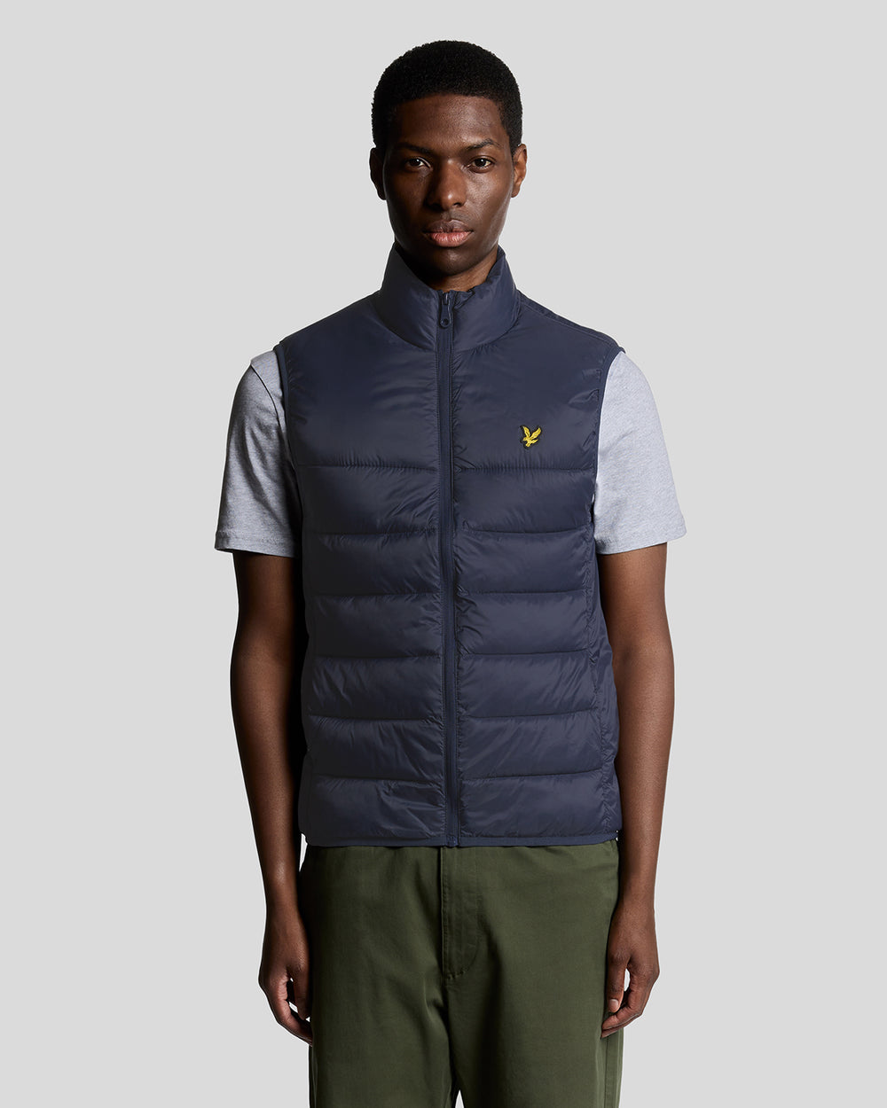 Lyle & Scott Mens Wadded Gilet | Dark Navy