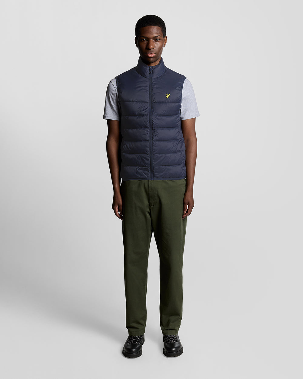 Lyle & Scott Mens Wadded Gilet | Dark Navy