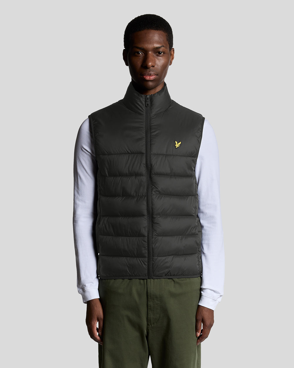 Lyle & Scott Mens Wadded Gilet | Jet Black