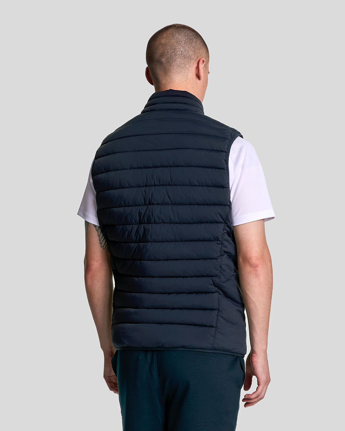 Lyle & Scott Mens Sports Lightweight Puffer Gilet | Dark Navy