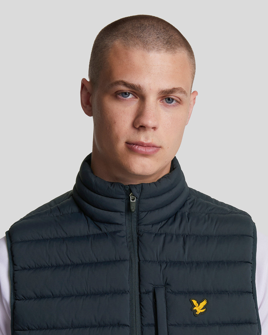 Lyle & Scott Mens Sports Lightweight Puffer Gilet | Dark Navy