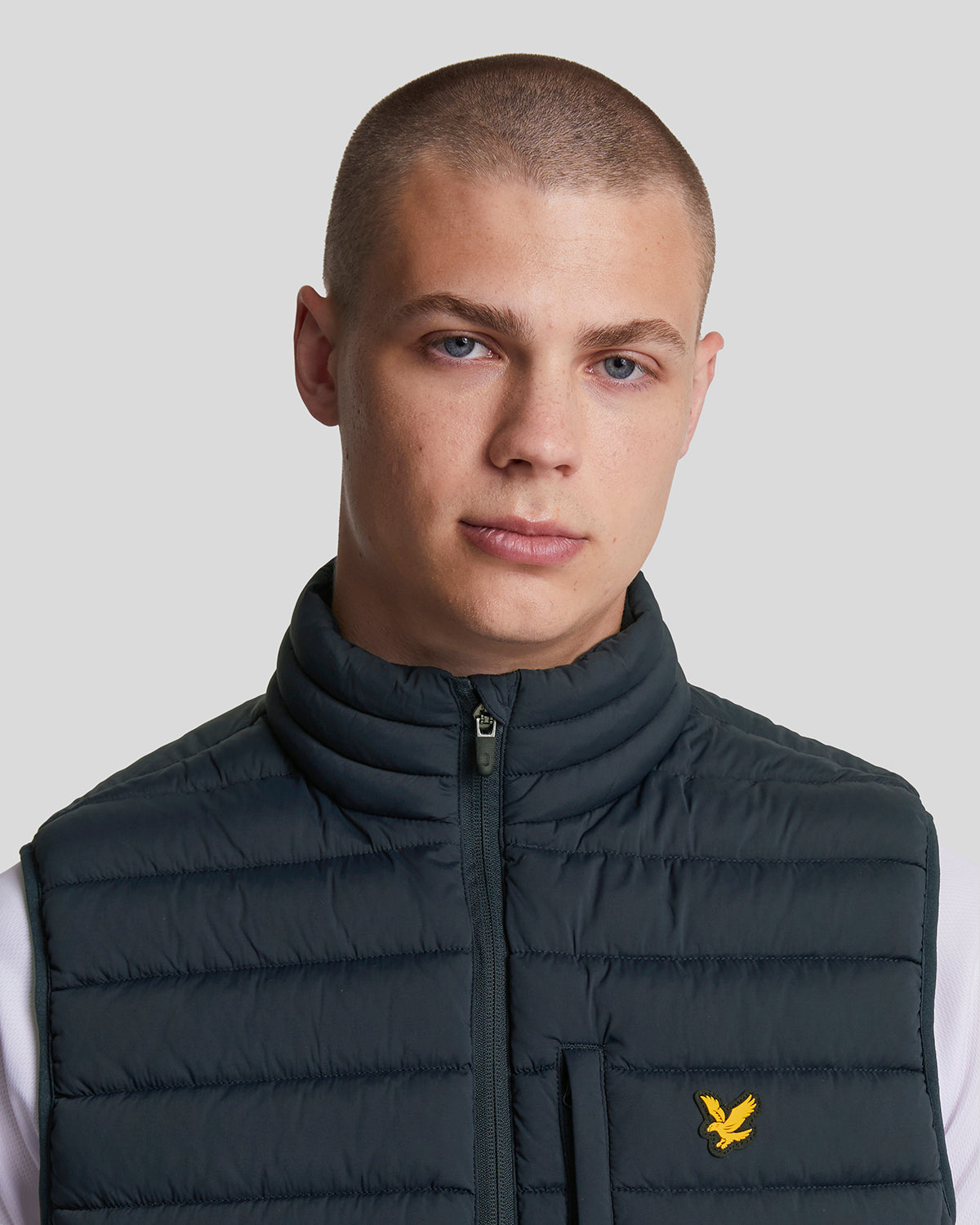 Lyle & Scott Mens Sports Lightweight Puffer Gilet | Dark Navy