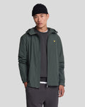 Lyle & Scott Mens Water Resistant Hooded Jacket | Gunmetal