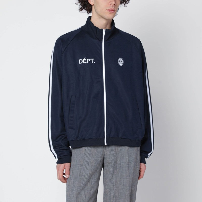 Navy cotton zip hoodie