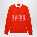 Bright red Super Speed polo shirt