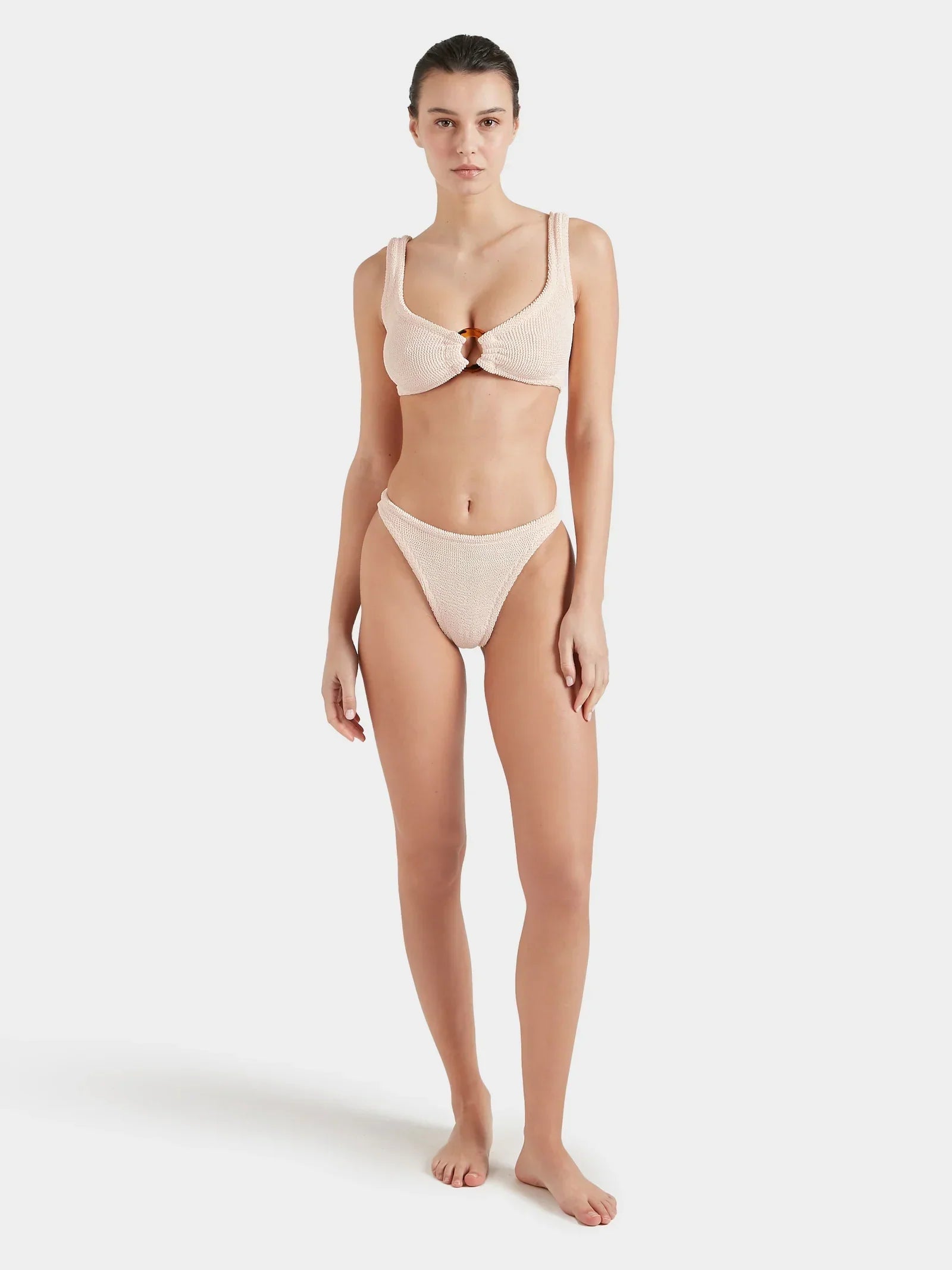 HUNZA G Julia Bikini in Blush