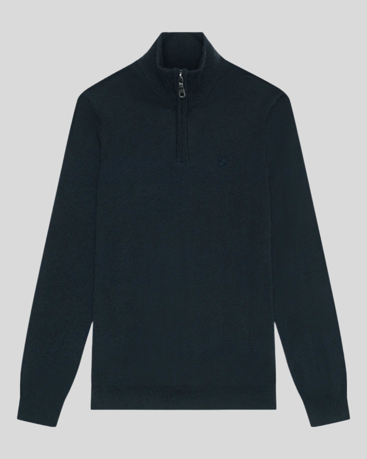 Lyle & Scott Mens Merino Wool 1/4 Zip Jumper | Dark Navy