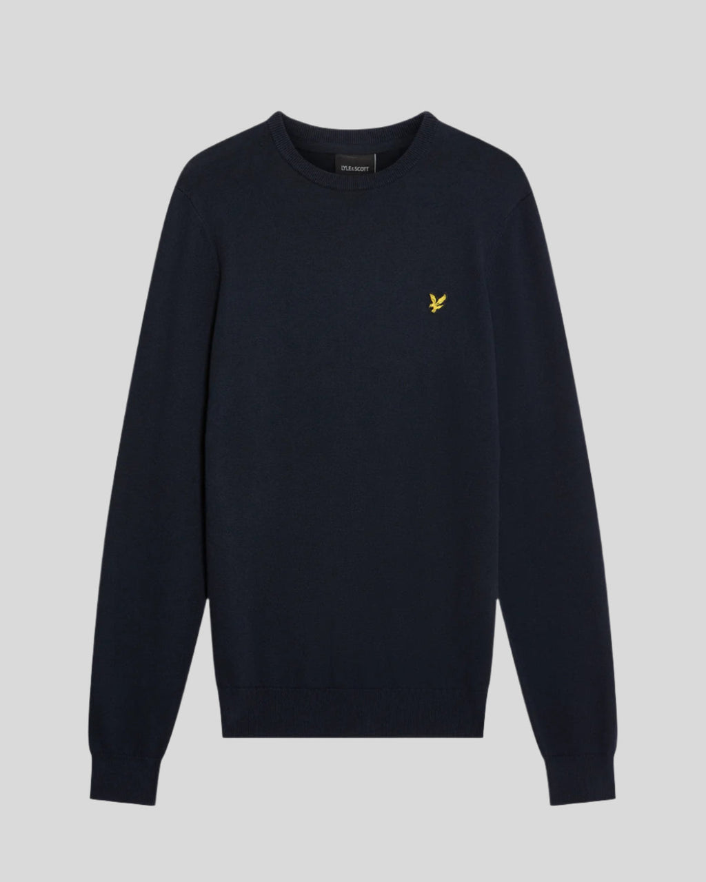 Lyle & Scott Mens Cotton Crew Neck Jumper | Dark Navy