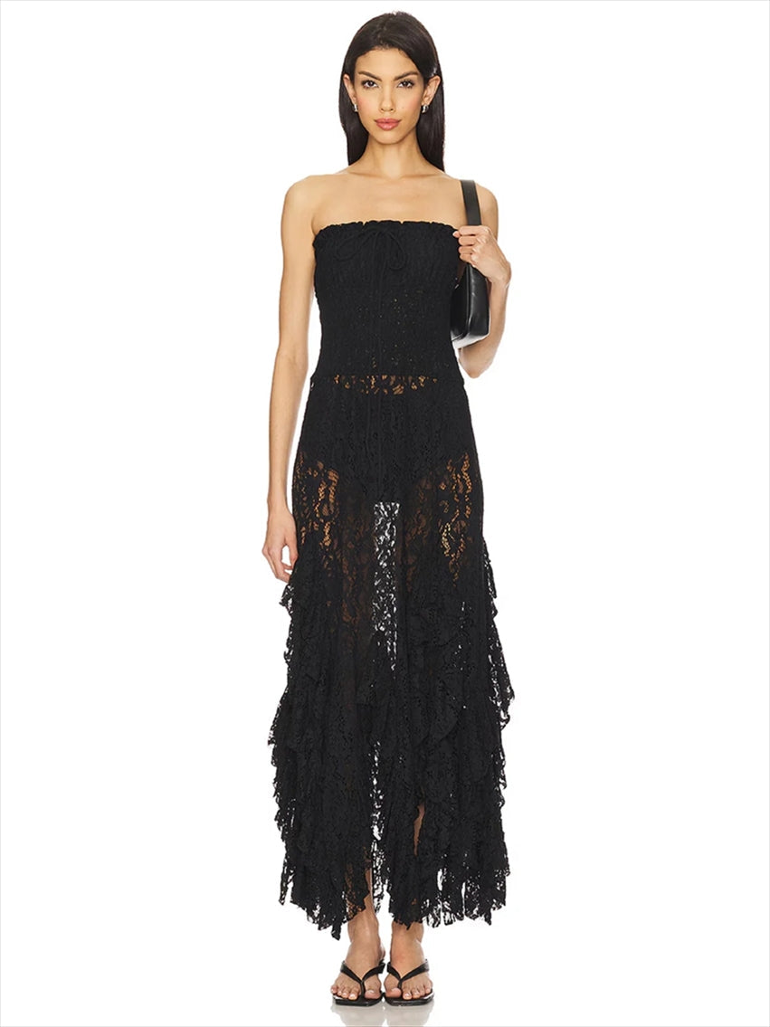 RUFFLE MONICA DRESS