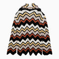 Cardigan in crochet zig zag multicolore